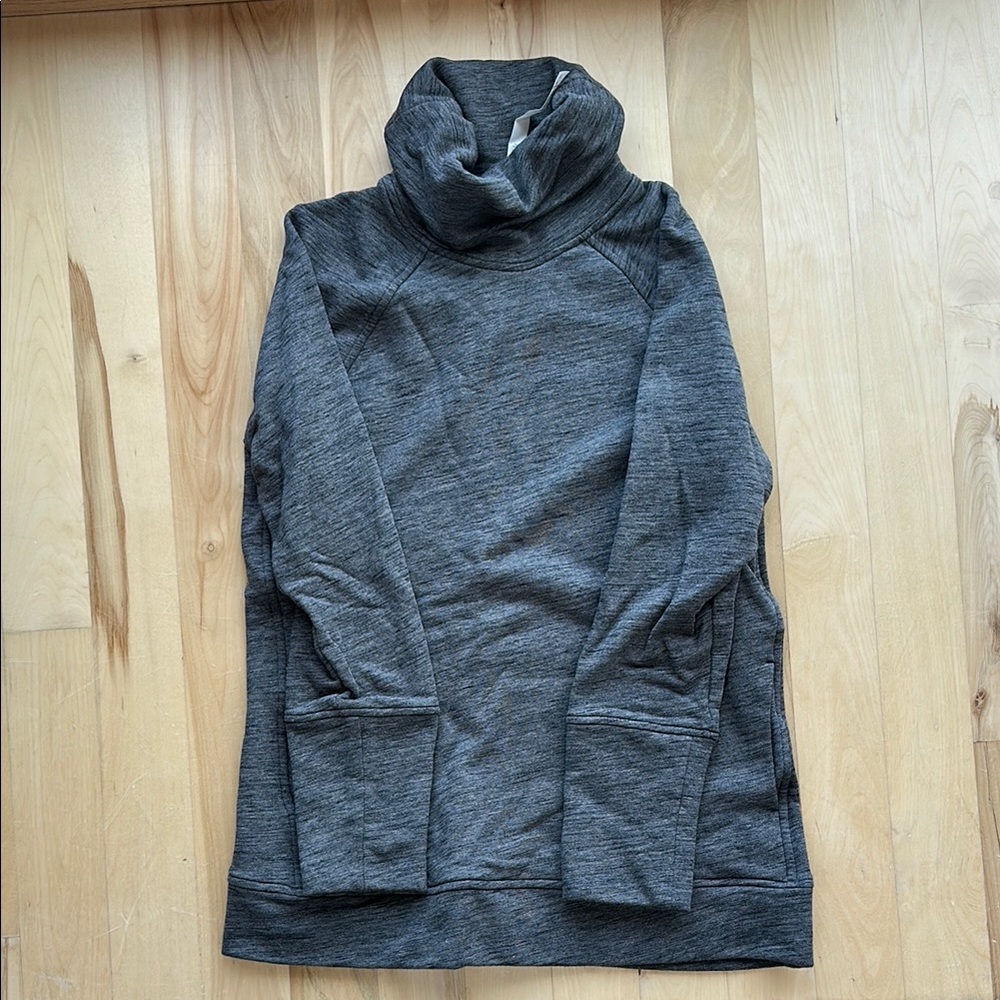Lululemon Athletica Gray Cowl Neck Sweater